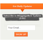 Custom Header FeedBurner Email Subscription Widget for Blogger