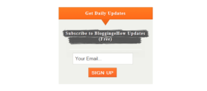 Custom Header FeedBurner Email Subscription Widget for Blogger