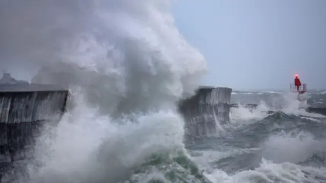 Storm Benjamin arrives with warnings of heavy rain and strong winds across the UK and Europe